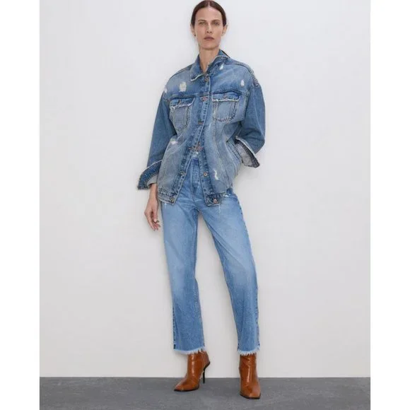 Straight Leg Jean Z1975 Ripped Straight Leg Z1975 High-Waisted